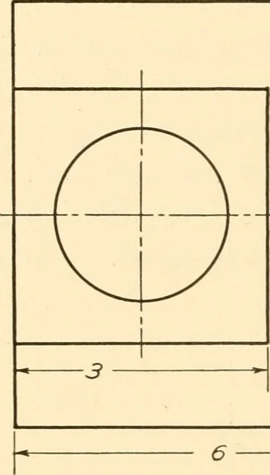 An illustration from Essentials of drafting; a text and problem book for apprentice, trade and evening technical schools, 1918, leaf 125