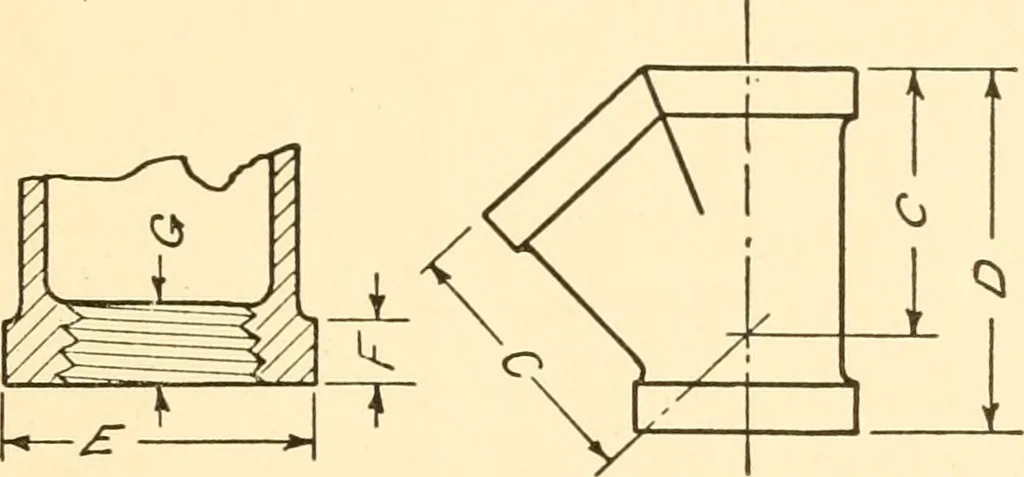 An illustration from Essentials of drafting; a text and problem book for apprentice, trade and evening technical schools, 1918, leaf 132