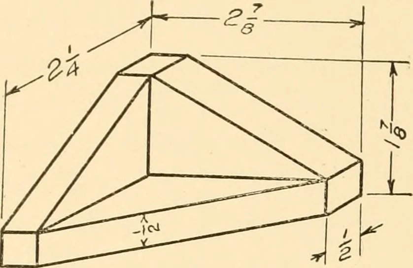 An illustration from Essentials of drafting; a text and problem book for apprentice, trade and evening technical schools, 1918, leaf 165