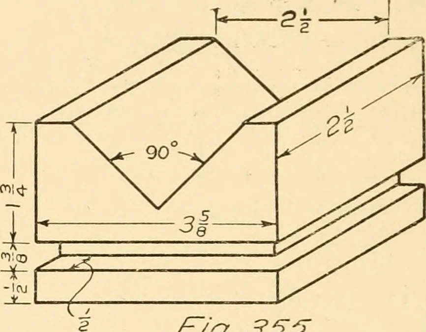 An illustration from Essentials of drafting; a text and problem book for apprentice, trade and evening technical schools, 1918, leaf 165