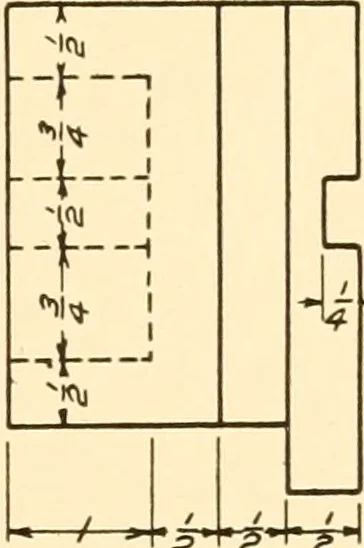 An illustration from Essentials of drafting; a text and problem book for apprentice, trade and evening technical schools, 1918, leaf 172