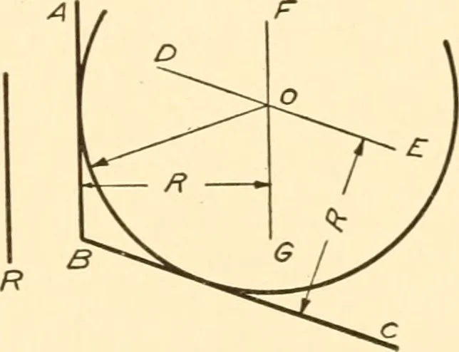 An illustration from Essentials of drafting; a text and problem book for apprentice, trade and evening technical schools, 1918, leaf 34