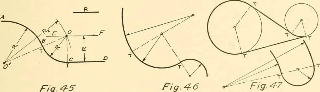 An illustration from Essentials of drafting; a text and problem book for apprentice, trade and evening technical schools, 1918, leaf 36