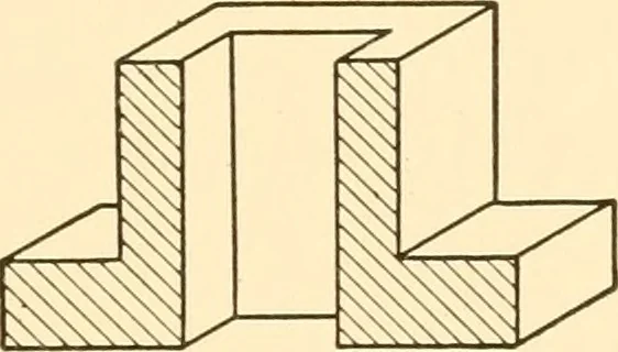 An illustration from Essentials of drafting; a text and problem book for apprentice, trade and evening technical schools, 1918, leaf 46