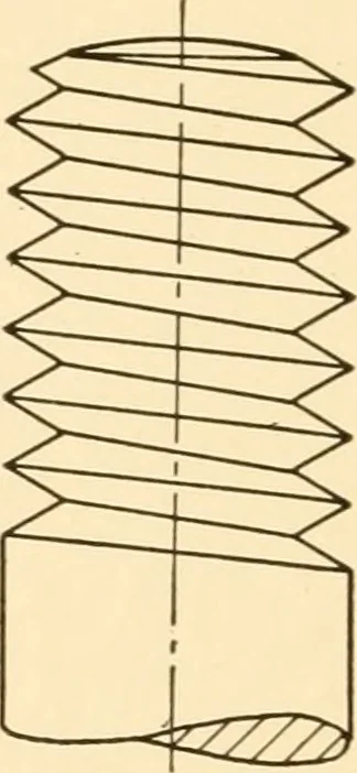 An illustration from Essentials of drafting; a text and problem book for apprentice, trade and evening technical schools, 1918, leaf 61