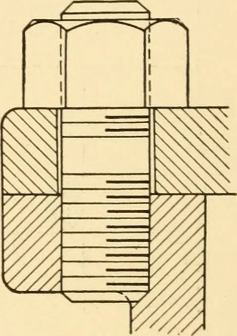 An illustration from Essentials of drafting; a text and problem book for apprentice, trade and evening technical schools, 1918, leaf 67