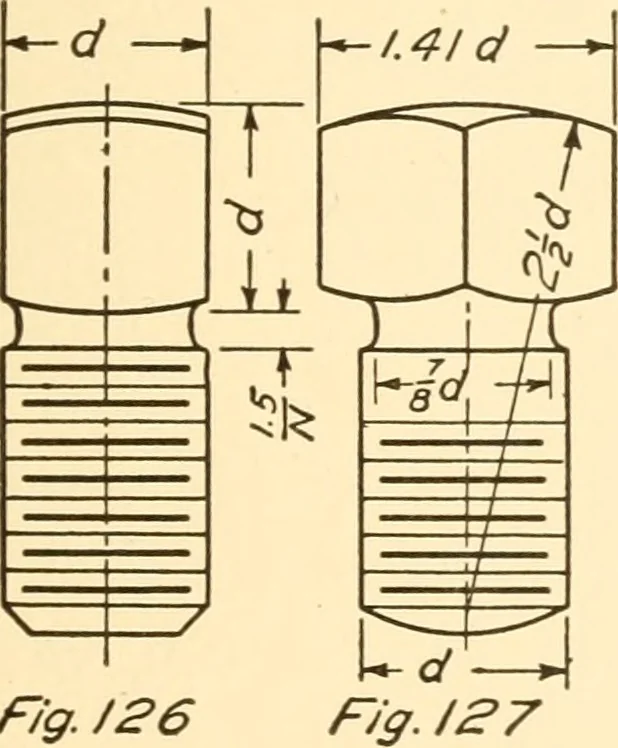 An illustration from Essentials of drafting; a text and problem book for apprentice, trade and evening technical schools, 1918, leaf 70