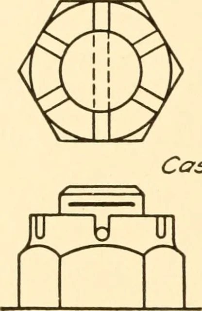 An illustration from Essentials of drafting; a text and problem book for apprentice, trade and evening technical schools, 1918, leaf 71