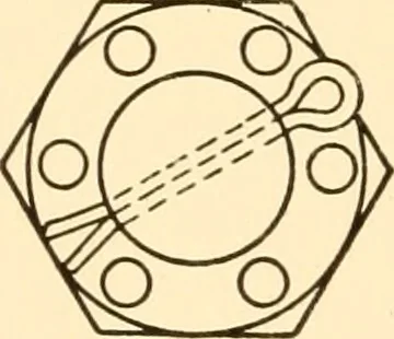 An illustration from Essentials of drafting; a text and problem book for apprentice, trade and evening technical schools, 1918, leaf 71