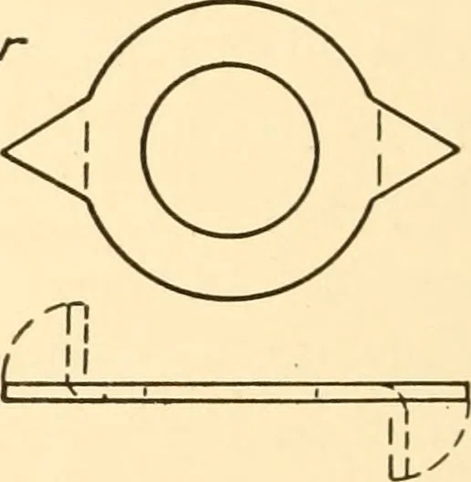 An illustration from Essentials of drafting; a text and problem book for apprentice, trade and evening technical schools, 1918, leaf 71