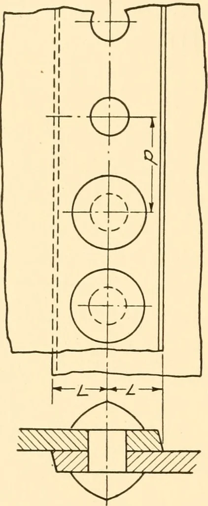 An illustration from Essentials of drafting; a text and problem book for apprentice, trade and evening technical schools, 1918, leaf 75
