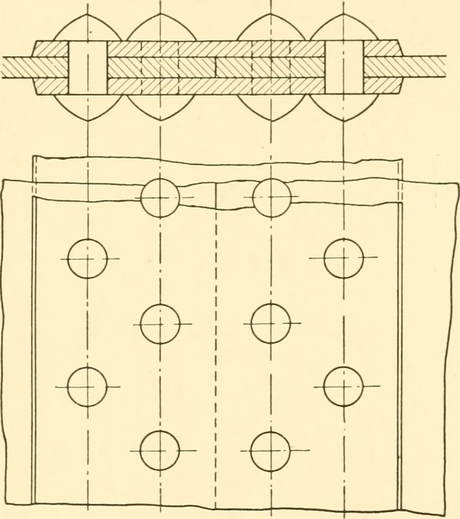An illustration from Essentials of drafting; a text and problem book for apprentice, trade and evening technical schools, 1918, leaf 76