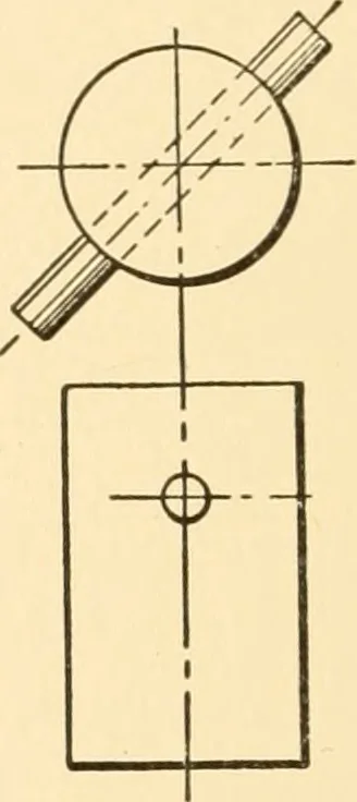 An illustration from Essentials of drafting; a text and problem book for apprentice, trade and evening technical schools, 1918, leaf 85