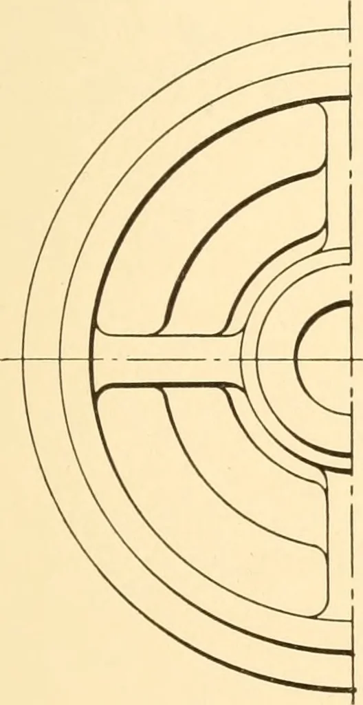 An illustration from Essentials of drafting; a text and problem book for apprentice, trade and evening technical schools, 1918, leaf 92