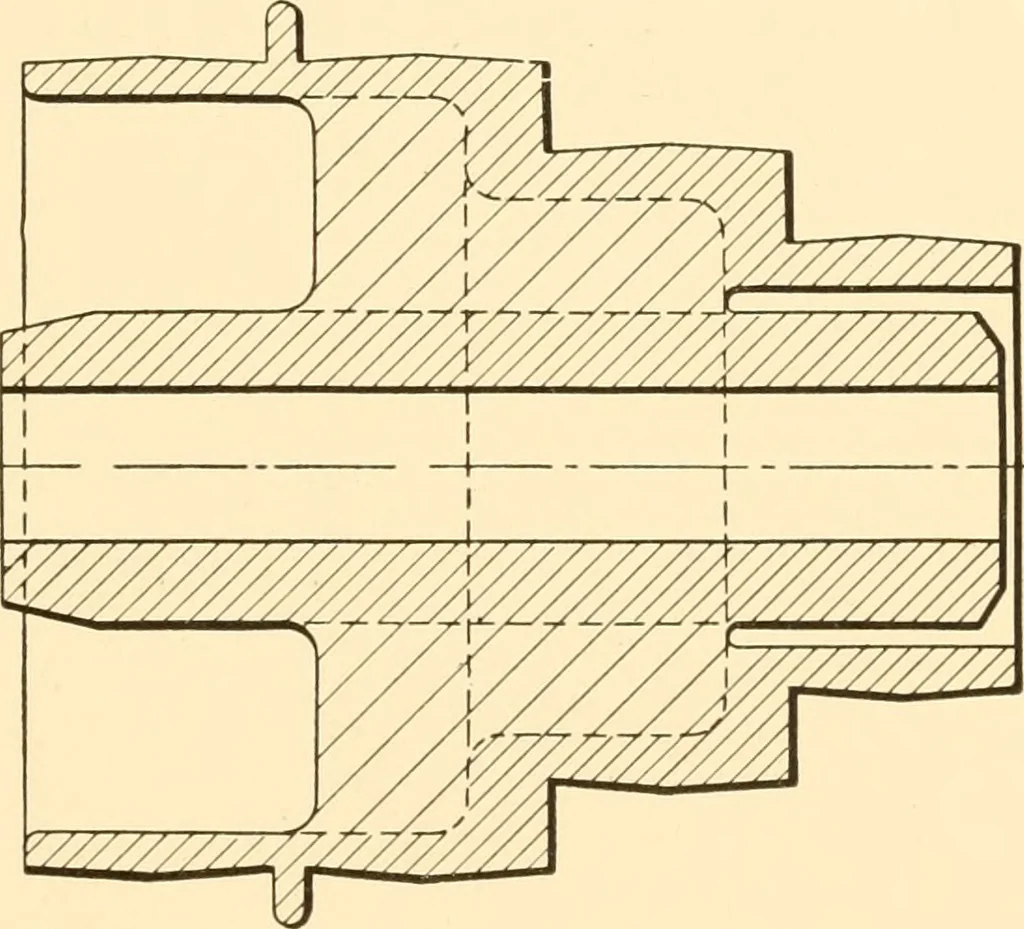 An illustration from Essentials of drafting; a text and problem book for apprentice, trade and evening technical schools, 1918, leaf 92