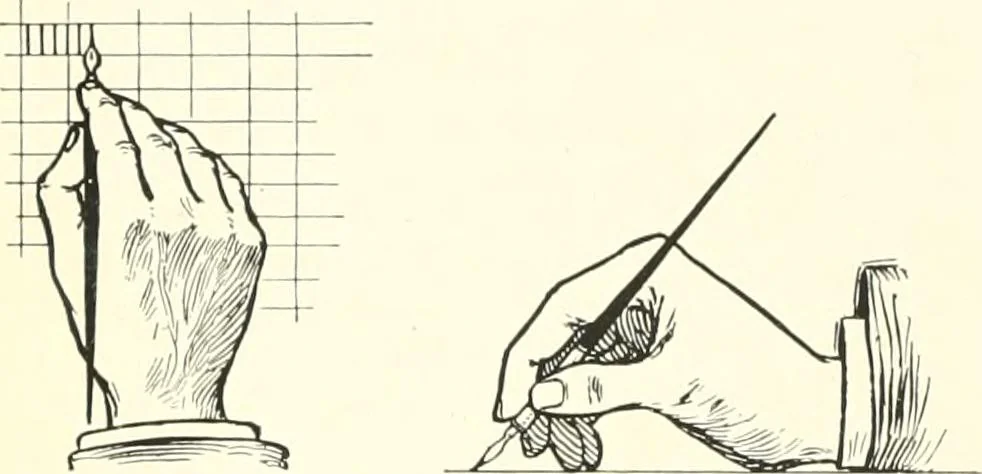 An illustration from The essentials of lettering; a manual for students and designers, 1912, leaf 34