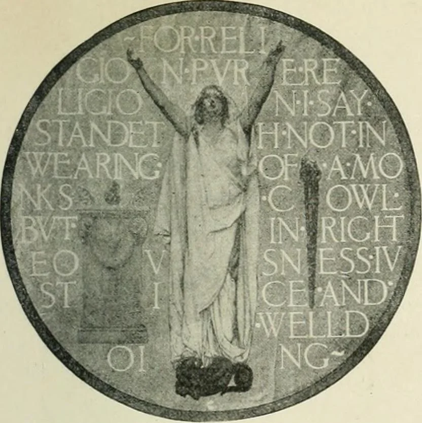 An illustration from The essentials of lettering; a manual for students and designers, 1912, leaf 75