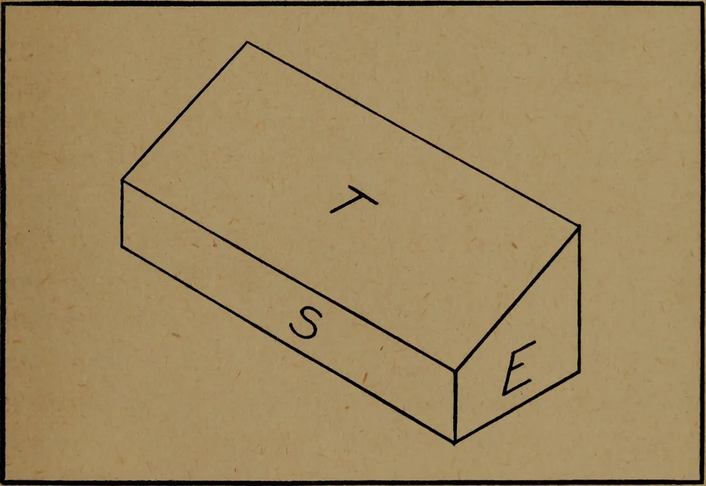 An illustration from Essentials of mechanical drawing, 1917, leaf 14
