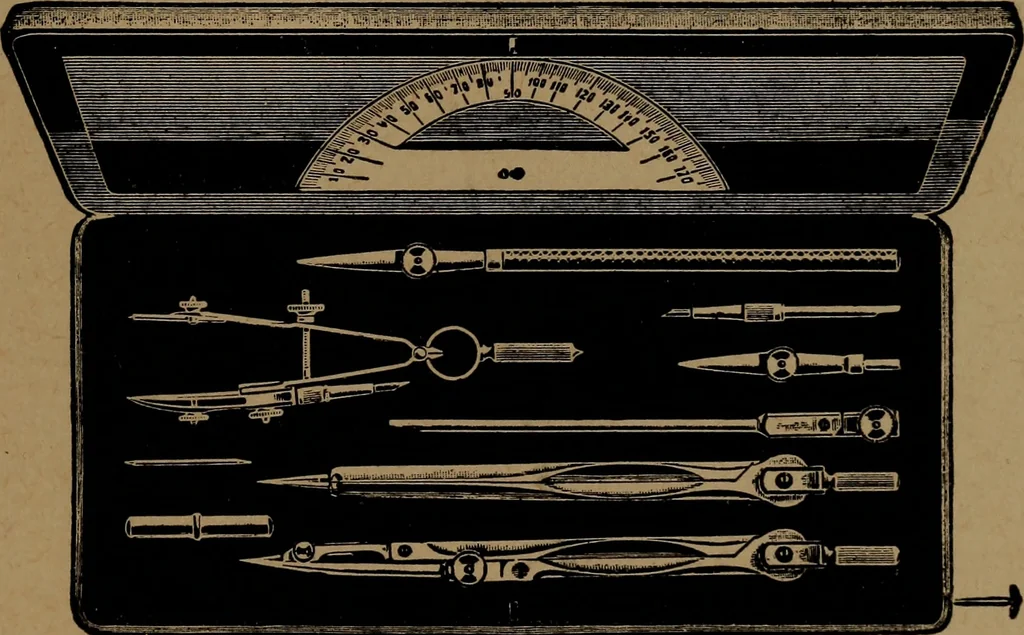 An illustration from Essentials of mechanical drawing, 1917, leaf 50
