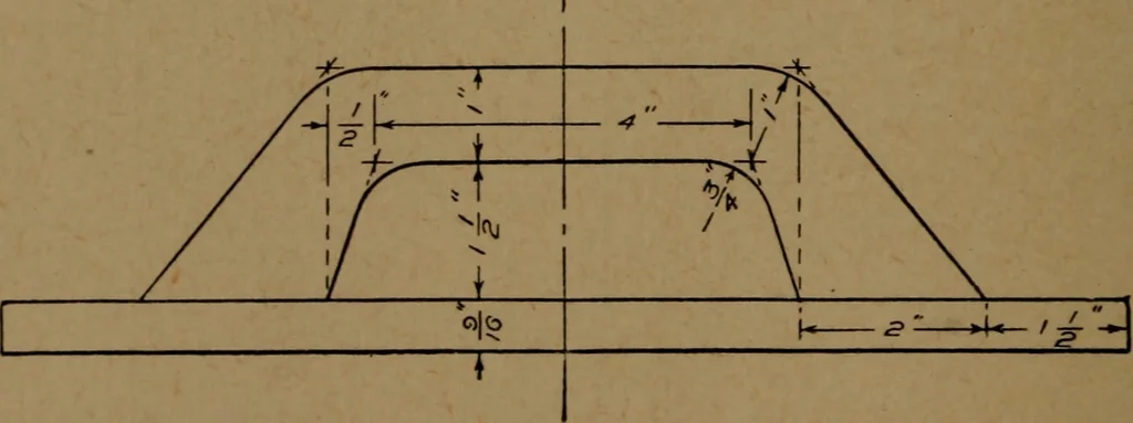 An illustration from Essentials of mechanical drawing, 1917, leaf 57