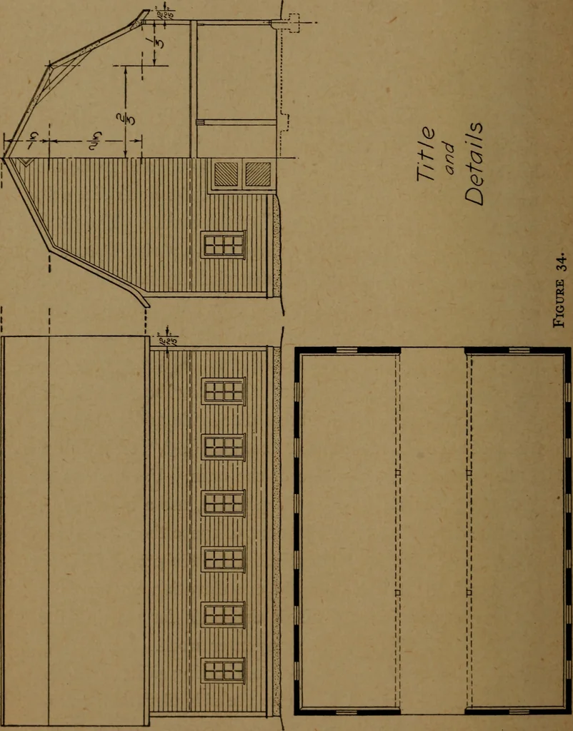 An illustration from Essentials of mechanical drawing, 1917, leaf 65