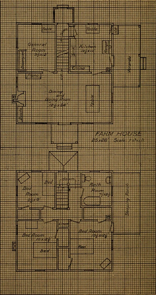 An illustration from Essentials of mechanical drawing, 1917, leaf 67