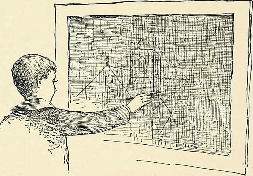 An illustration from Essentials of Perspective: With Illustrations Drawn by the Author, 1887, leaf 15