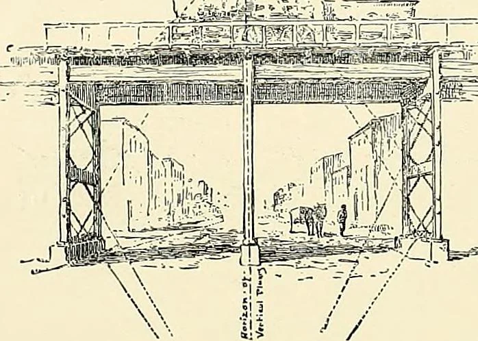 An illustration from Essentials of Perspective: With Illustrations Drawn by the Author, 1887, leaf 24