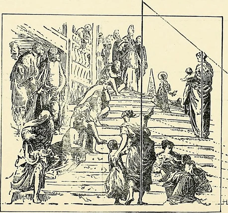 An illustration from Essentials of Perspective: With Illustrations Drawn by the Author, 1887, leaf 40