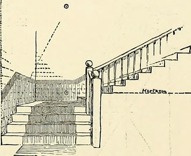 An illustration from Essentials of Perspective: With Illustrations Drawn by the Author, 1887, leaf 45