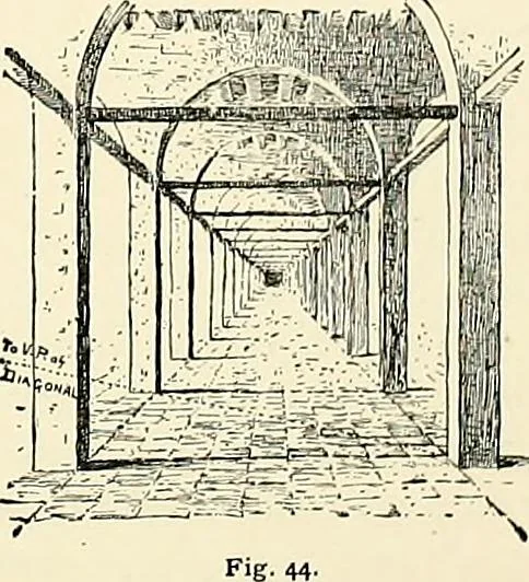 An illustration from Essentials of Perspective: With Illustrations Drawn by the Author, 1887, leaf 47
