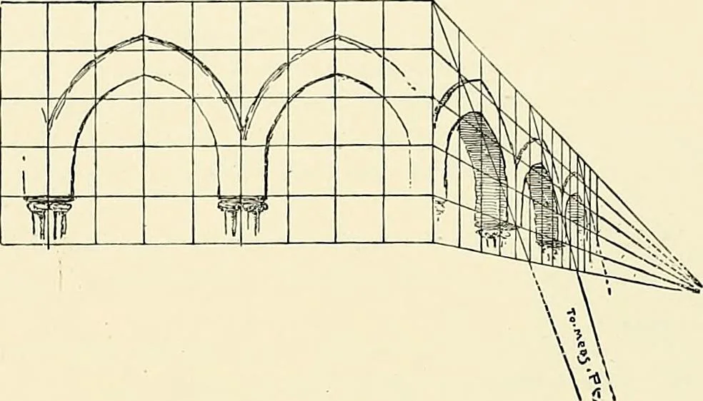 An illustration from Essentials of Perspective: With Illustrations Drawn by the Author, 1887, leaf 83