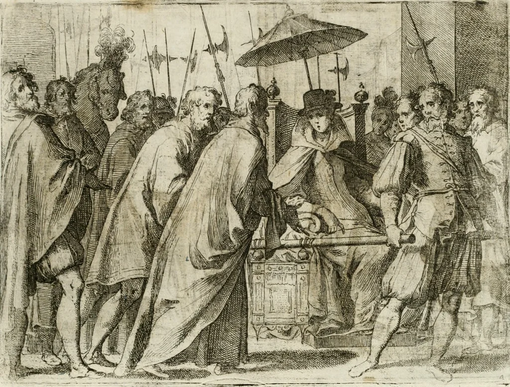 An illustration from Esseqvie della Sacra Cattolica, e Real Maesta di Margherita d'Avstria regina di Spagna, : celebrate dal serenissimo don Cosimo II. gran duca di Toscana IIII, 1612, leaf 20