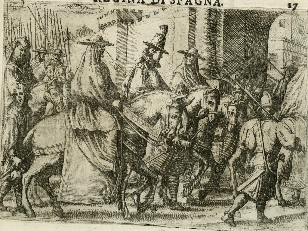 An illustration from Esseqvie della Sacra Cattolica, e Real Maesta di Margherita d'Avstria regina di Spagna, : celebrate dal serenissimo don Cosimo II. gran duca di Toscana IIII, 1612, leaf 22