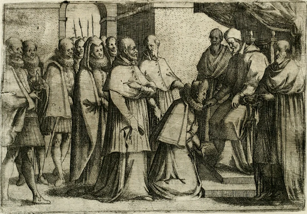 An illustration from Esseqvie della Sacra Cattolica, e Real Maesta di Margherita d'Avstria regina di Spagna, : celebrate dal serenissimo don Cosimo II. gran duca di Toscana IIII, 1612, leaf 23