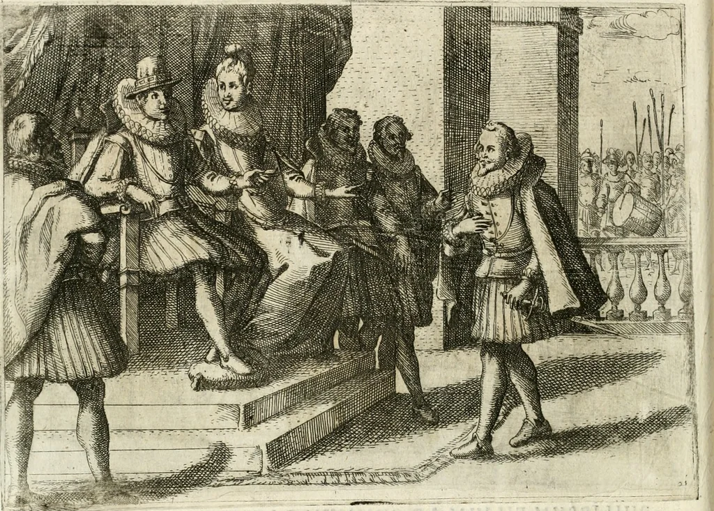 An illustration from Esseqvie della Sacra Cattolica, e Real Maesta di Margherita d'Avstria regina di Spagna, : celebrate dal serenissimo don Cosimo II. gran duca di Toscana IIII, 1612, leaf 37
