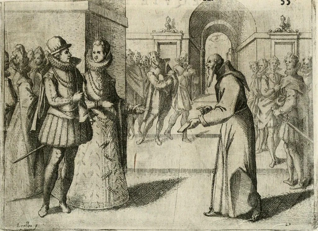 An illustration from Esseqvie della Sacra Cattolica, e Real Maesta di Margherita d'Avstria regina di Spagna, : celebrate dal serenissimo don Cosimo II. gran duca di Toscana IIII, 1612, leaf 38