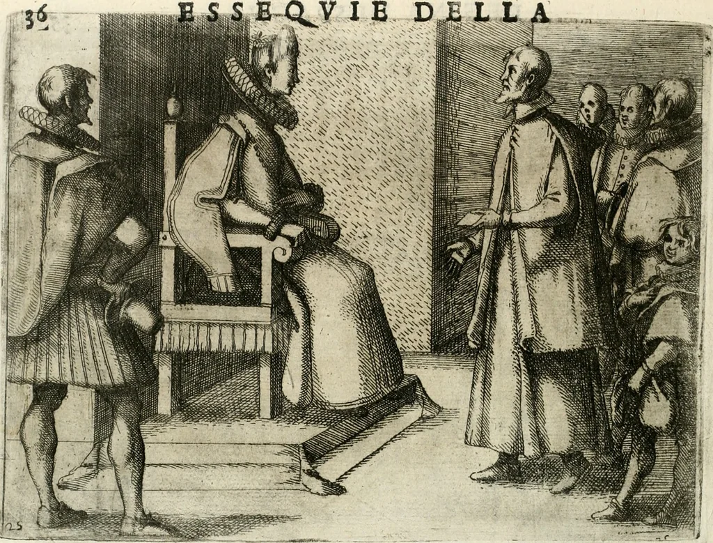 An illustration from Esseqvie della Sacra Cattolica, e Real Maesta di Margherita d'Avstria regina di Spagna, : celebrate dal serenissimo don Cosimo II. gran duca di Toscana IIII, 1612, leaf 41