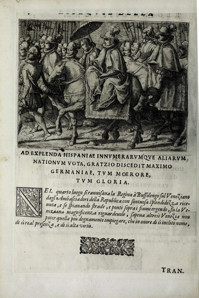 An illustration from Esseqvie della Sacra Cattolica, e Real Maesta di Margherita d'Avstria regina di Spagna : celebrate dal serenissimo don Cosimo II. gran duca di Toscana IIII, 1612, leaf 22