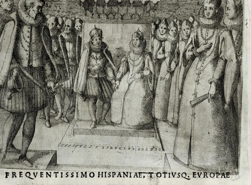 An illustration from Esseqvie della Sacra Cattolica, e Real Maesta di Margherita d'Avstria regina di Spagna : celebrate dal serenissimo don Cosimo II. gran duca di Toscana IIII, 1612, leaf 39