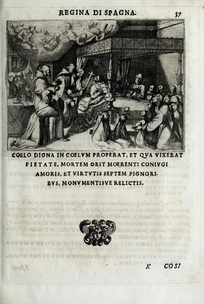 An illustration from Esseqvie della Sacra Cattolica, e Real Maesta di Margherita d'Avstria regina di Spagna : celebrate dal serenissimo don Cosimo II. gran duca di Toscana IIII, 1612, leaf 49
