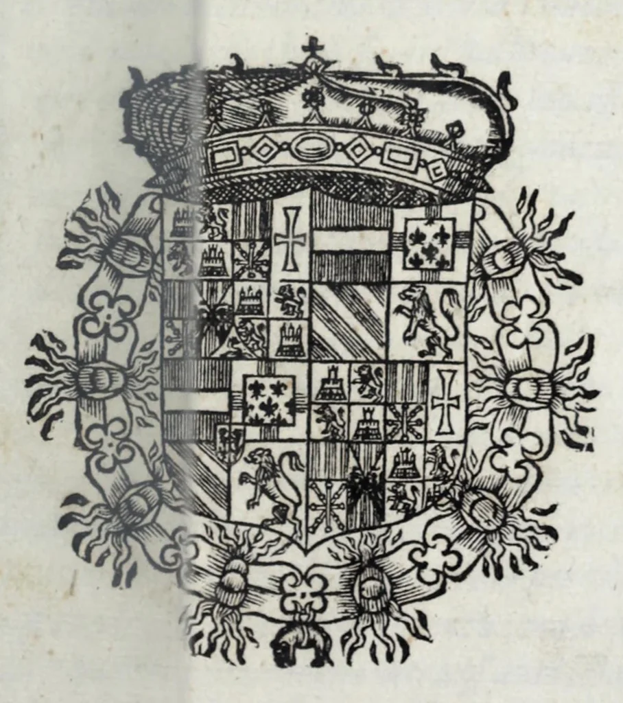 An illustration from Esseqvie della Sacra Cattolica, e Real Maesta di Margherita d'Avstria regina di Spagna : celebrate dal serenissimo don Cosimo II. gran duca di Toscana IIII, 1612, leaf 5