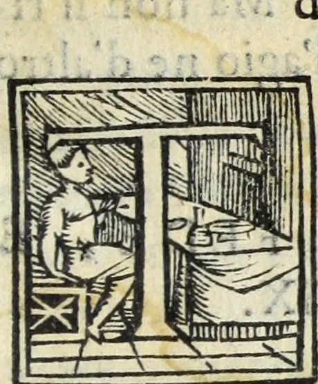 An illustration from Essercitio et ammaestramento del bvon christiano : dove si tratta de gli articoli della fede, de' diece precetti della legge, dell'Oratione, della Confessione, & della Communione, 1568, leaf 76