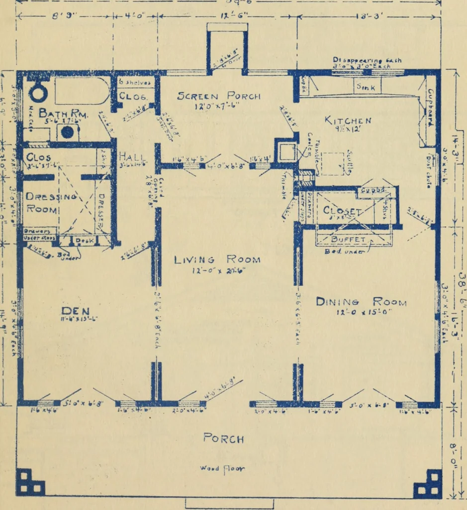 An illustration from Estimates, costs & profits, exterior painting and interior decorating, 1916, leaf 41
