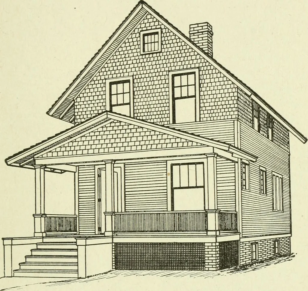 An illustration from Estimates, costs and profits for house painting and interior decorating, 1917, leaf 38