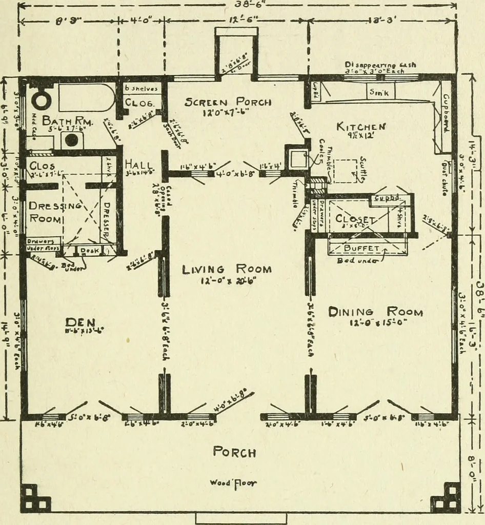 An illustration from Estimates, costs and profits for house painting and interior decorating, 1917, leaf 60