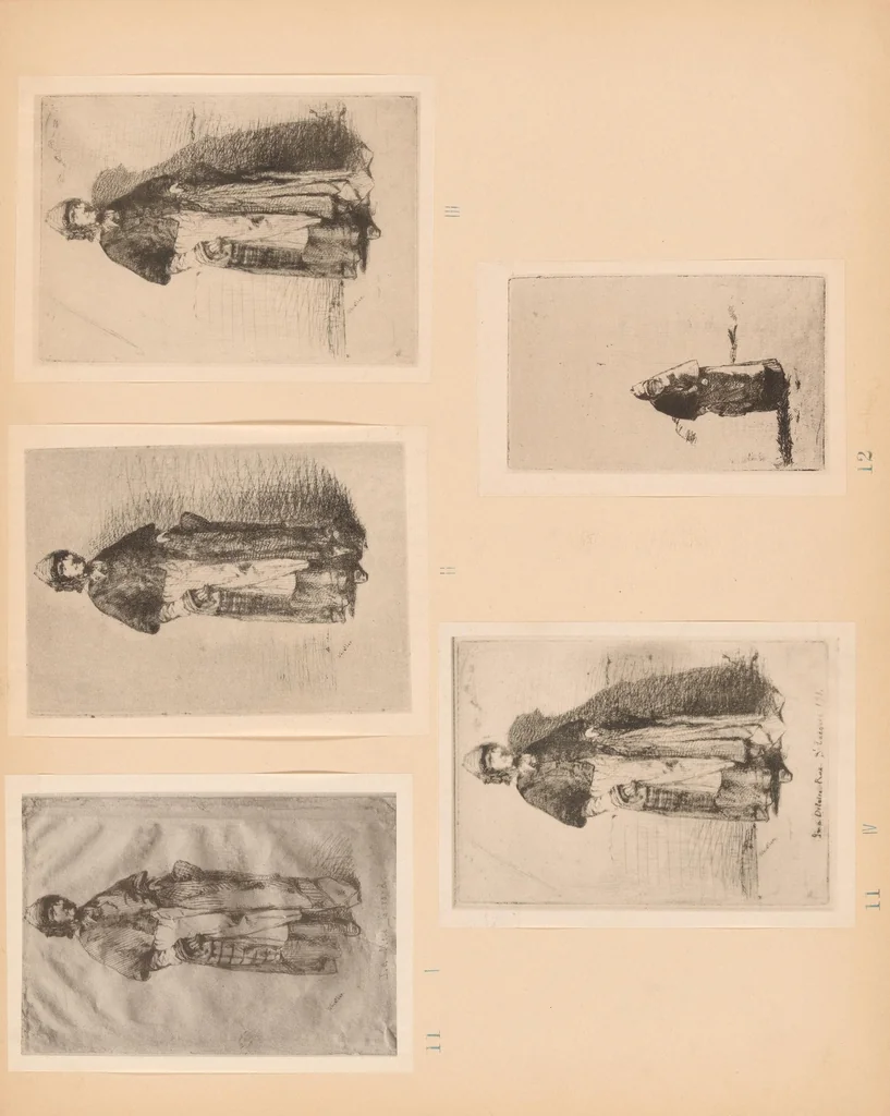 An illustration from The etched work of Whistler : illustrated by reproductions in collotype of the different states of the plates, 1910, leaf 13