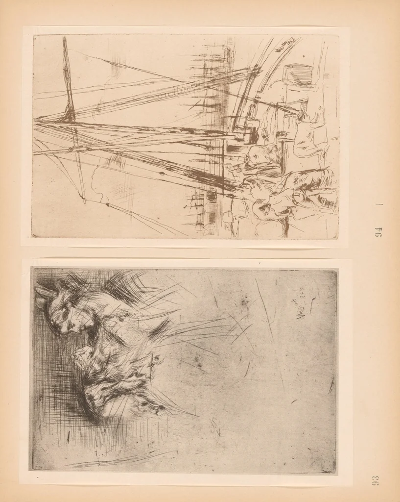 An illustration from The etched work of Whistler : illustrated by reproductions in collotype of the different states of the plates, 1910, leaf 199