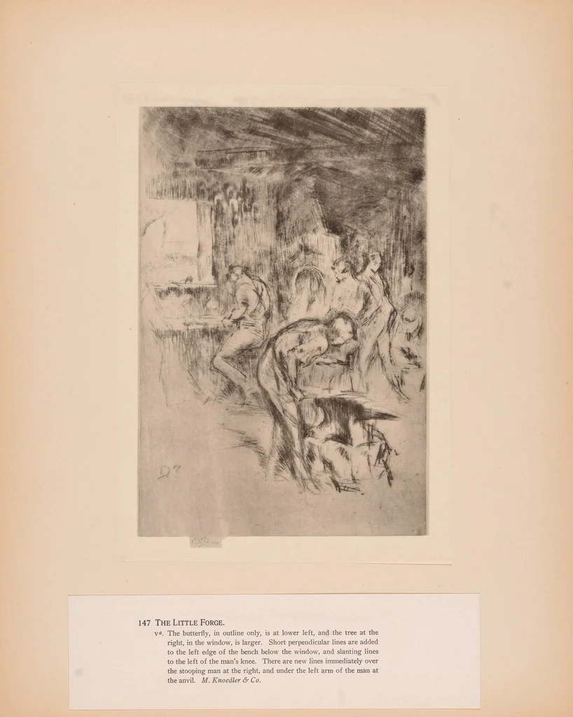 An illustration from The etched work of Whistler : illustrated by reproductions in collotype of the different states of the plates, 1910, leaf 17