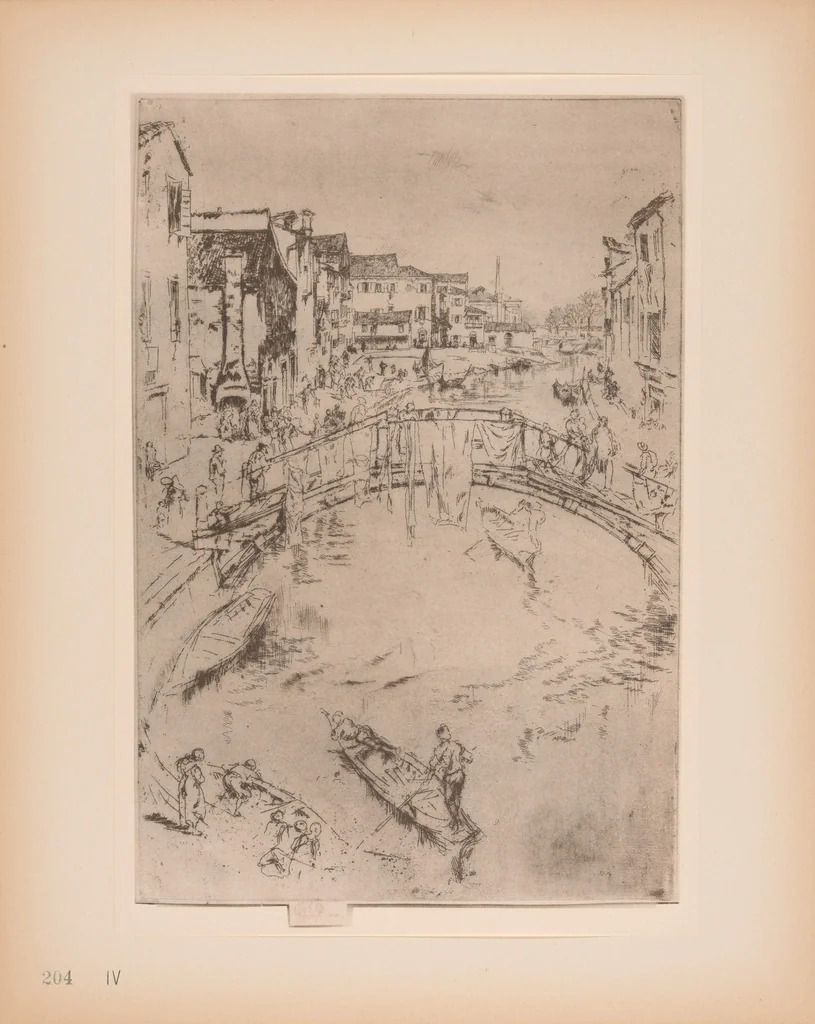 An illustration from The etched work of Whistler : illustrated by reproductions in collotype of the different states of the plates, 1910, leaf 319